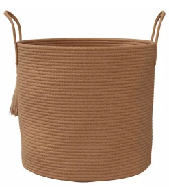Opbergmand Ø 40x35 cm katoen bruin