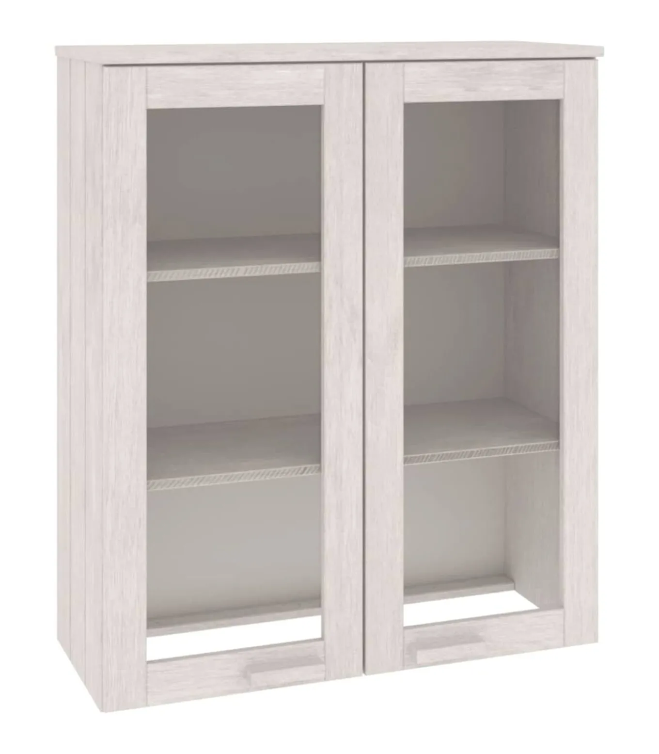 Opzetkast HAMAR 85x35x100 cm massief grenenhout wit