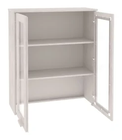 Opzetkast HAMAR 85x35x100 cm massief grenenhout wit