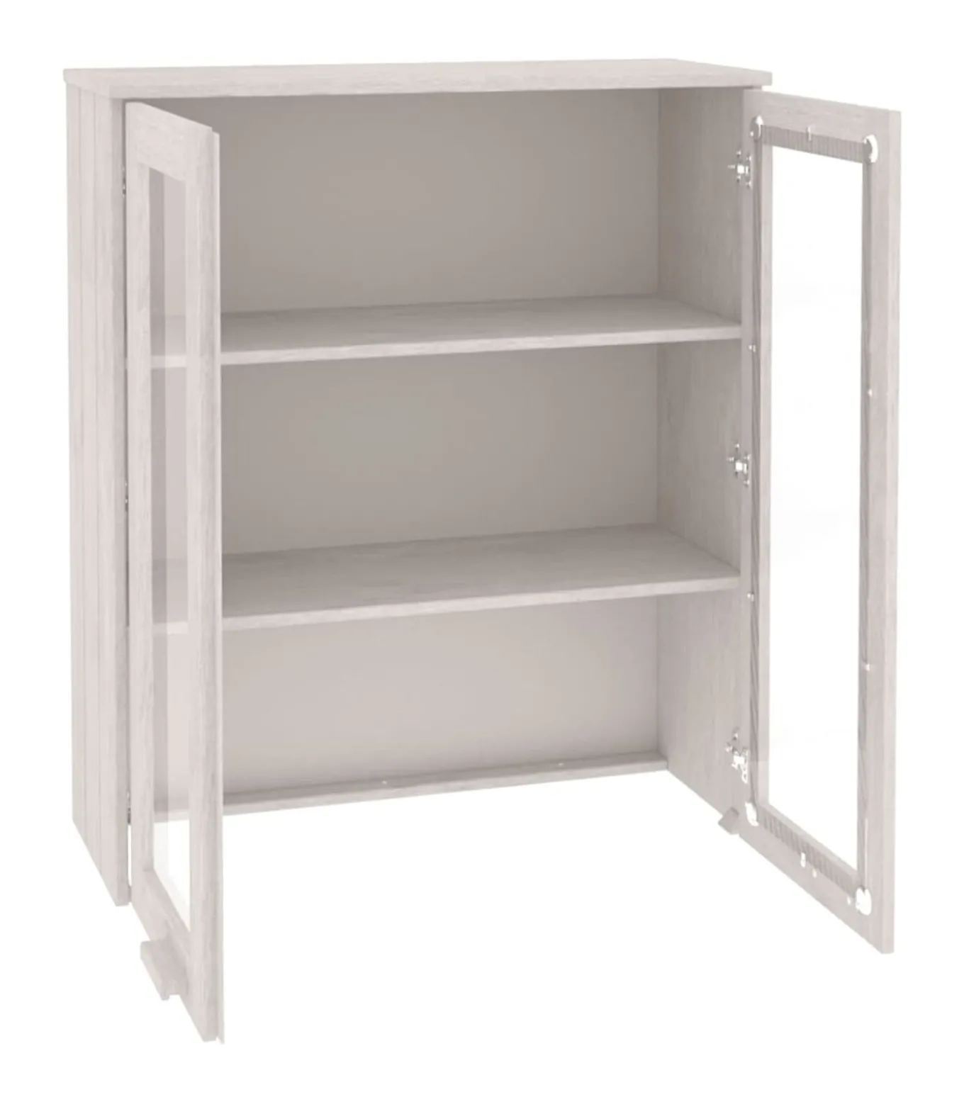 Opzetkast HAMAR 85x35x100 cm massief grenenhout wit