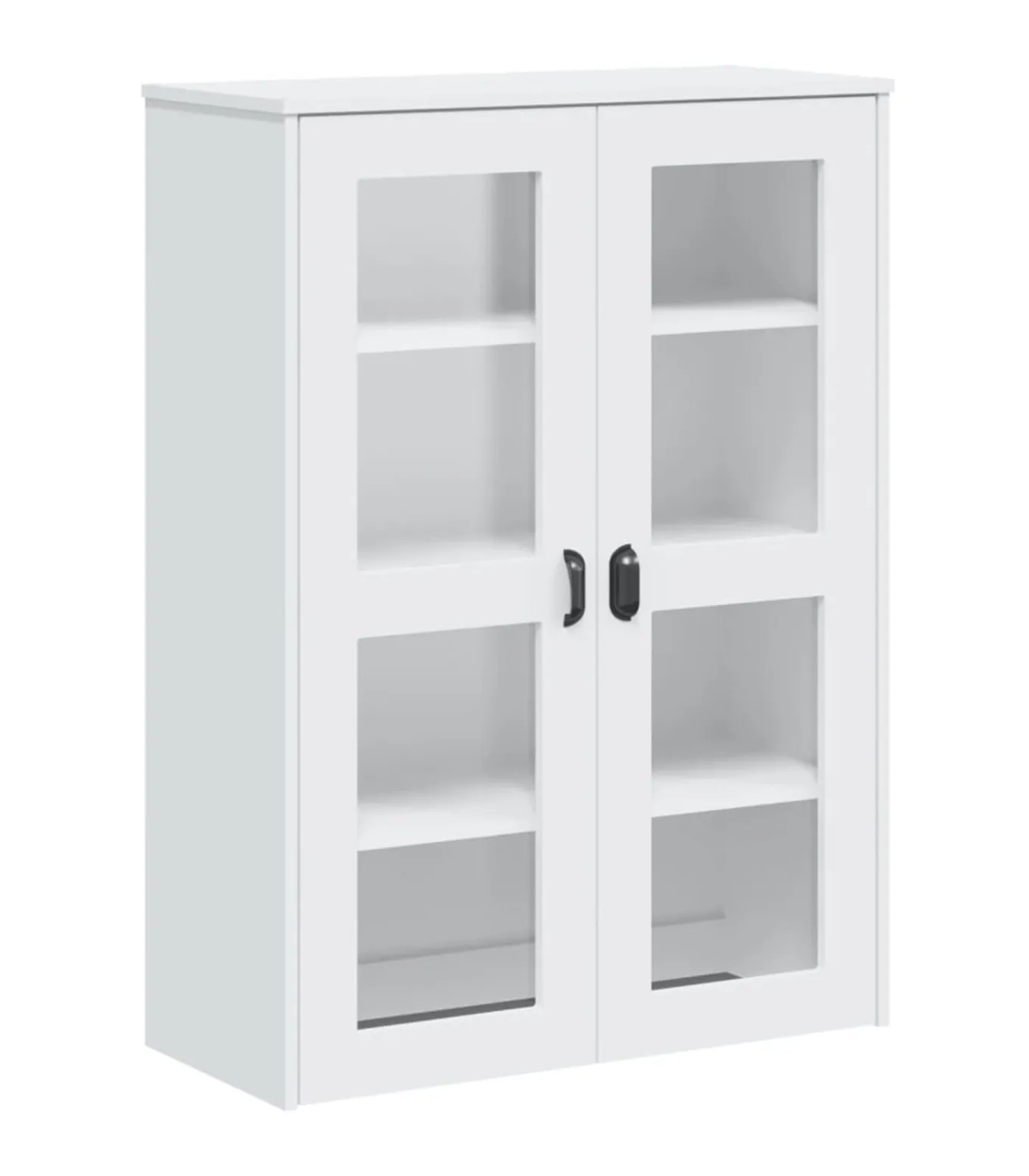 Opzetkast VIKEN bewerkt hout wit