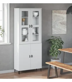 Opzetkast VIKEN bewerkt hout wit