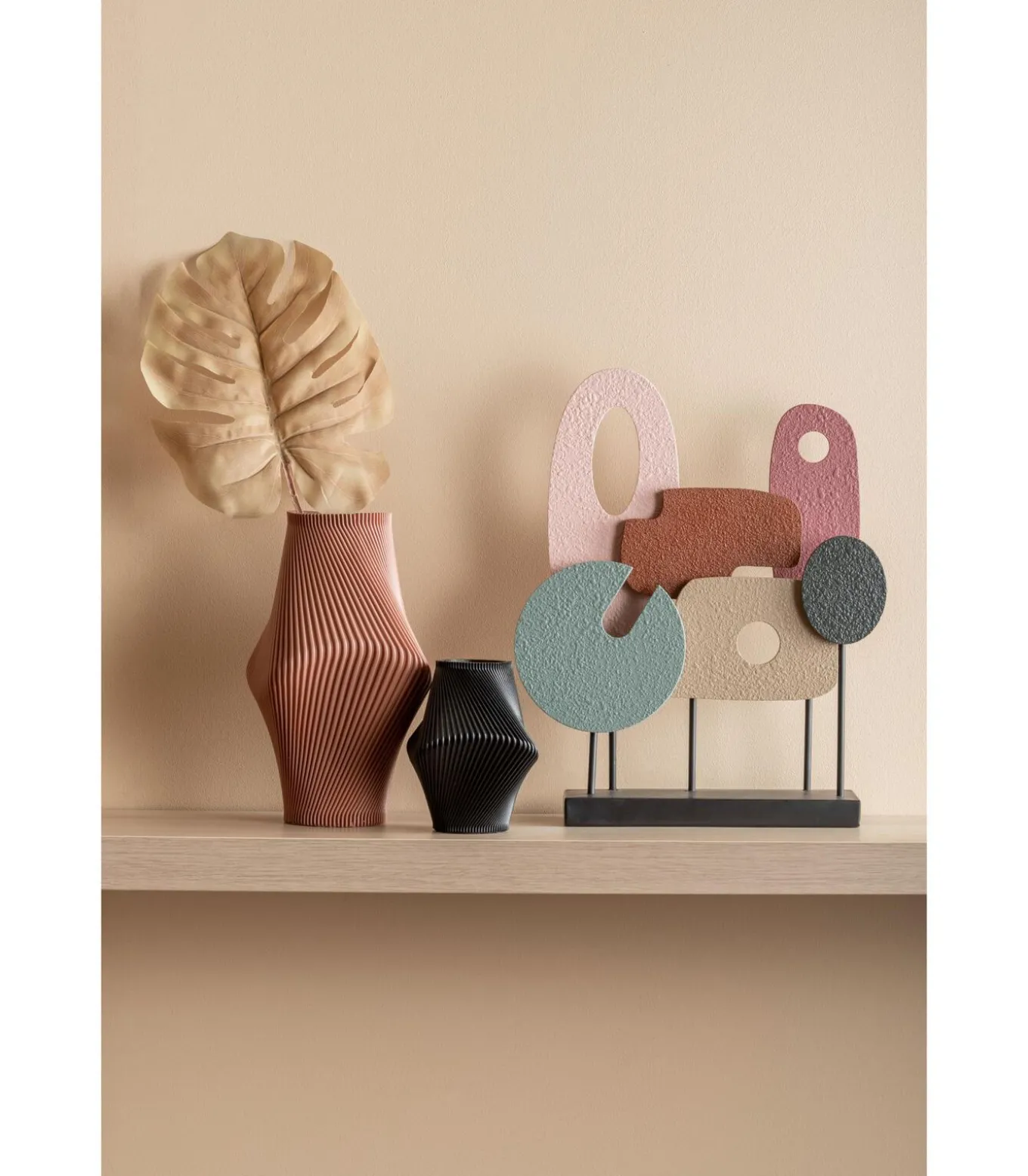 Ornament Abstract Art - Multicolor - 36x9.5x44cm