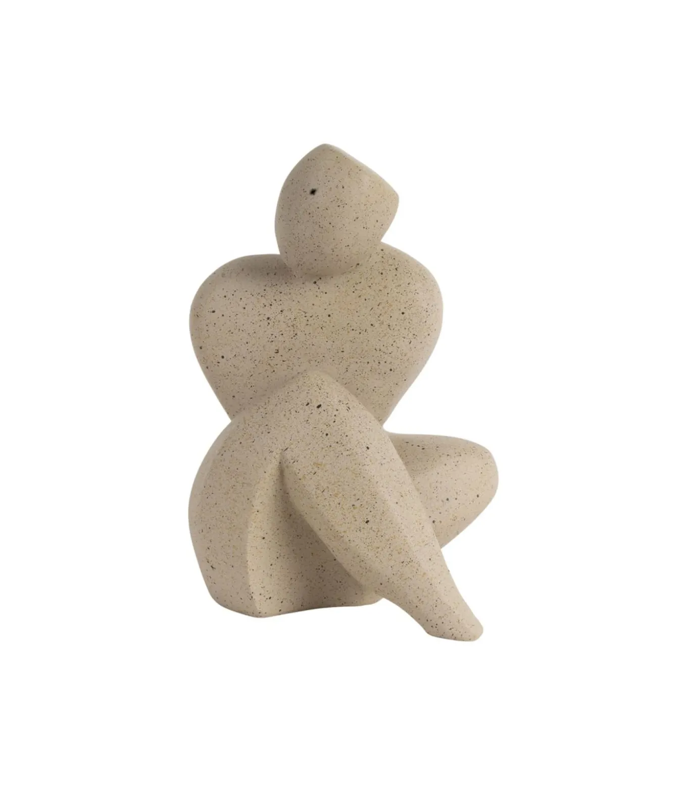 Ornament Abstracto Tip Large - Bruin - 17x11x22cm