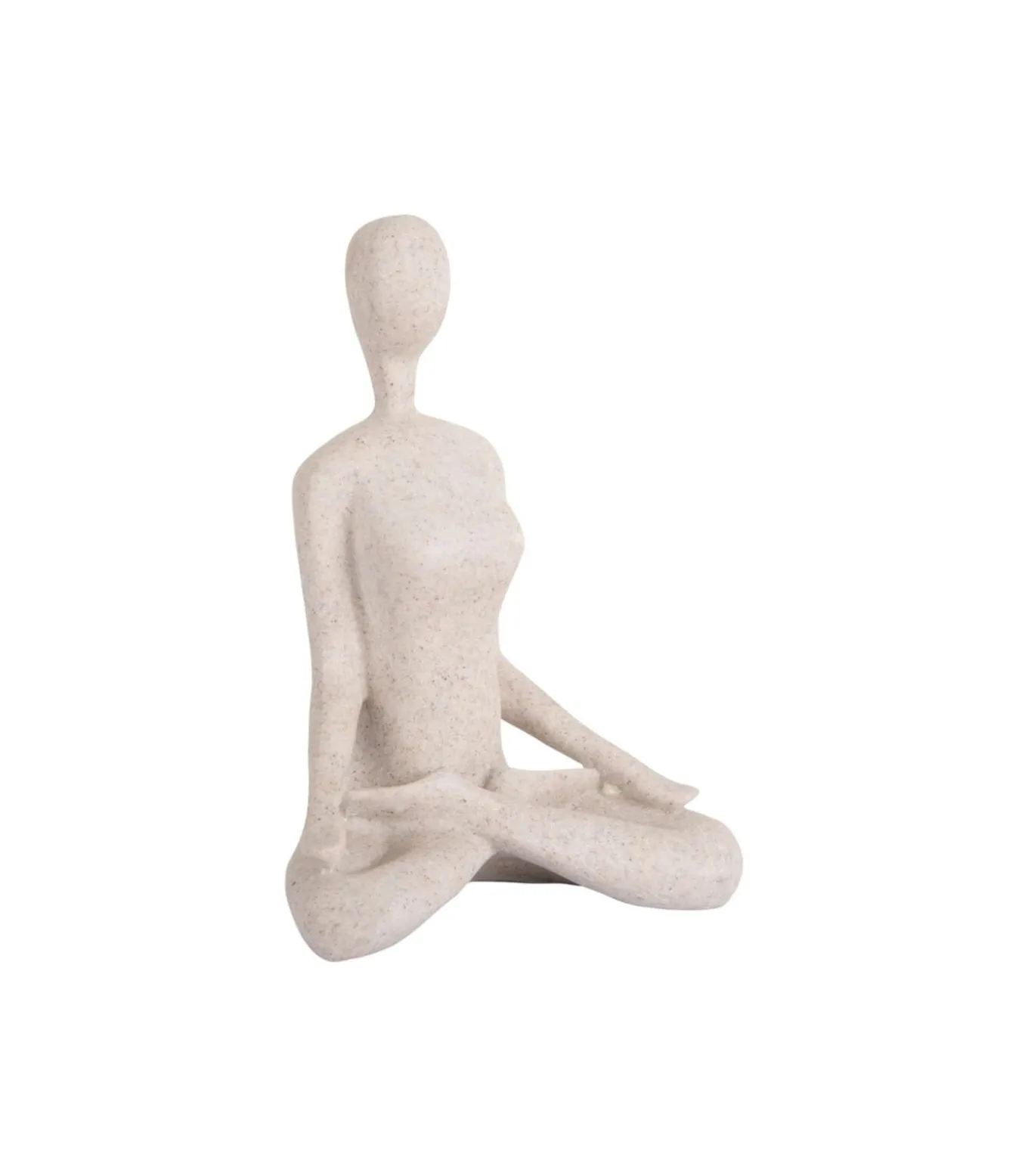 Ornament Open Lotus - Grijs - 15x11x21cm