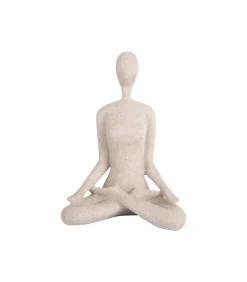 Ornament Open Lotus - Grijs - 15x11x21cm