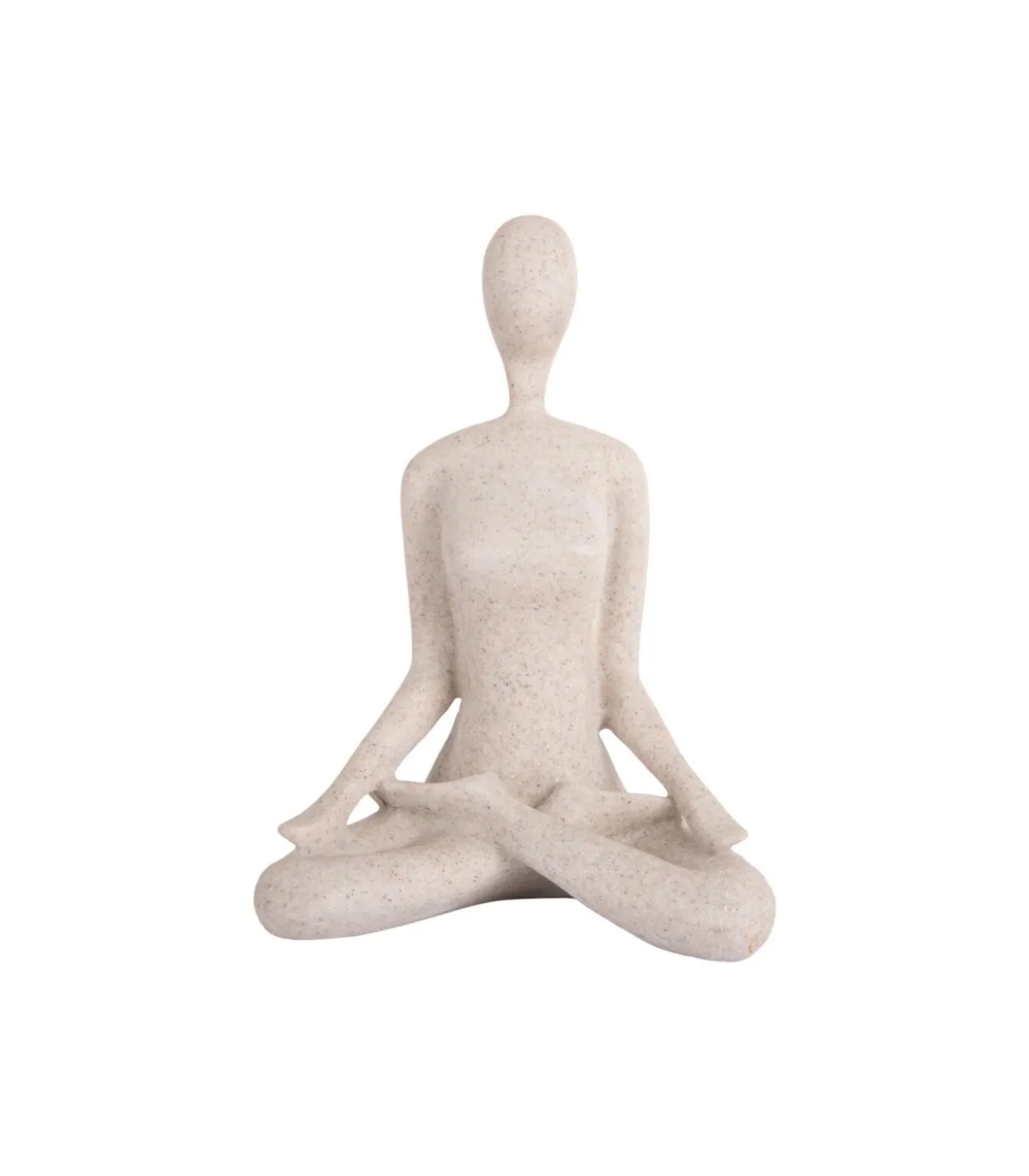 Ornament Open Lotus - Grijs - 15x11x21cm