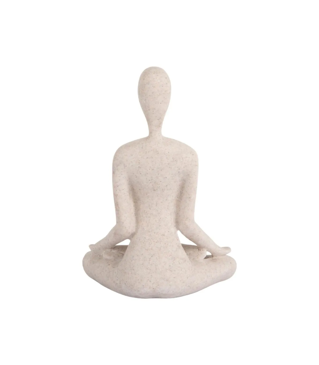 Ornament Open Lotus - Grijs - 15x11x21cm