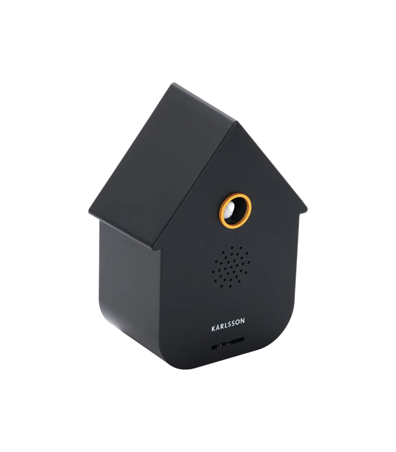 Ornament Sound Box Modern Cuckoo - Zwart - 12x7.5x11.5cm