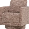 Oska Draaifauteuil - Melange Stof - Bruin - 64x78x79