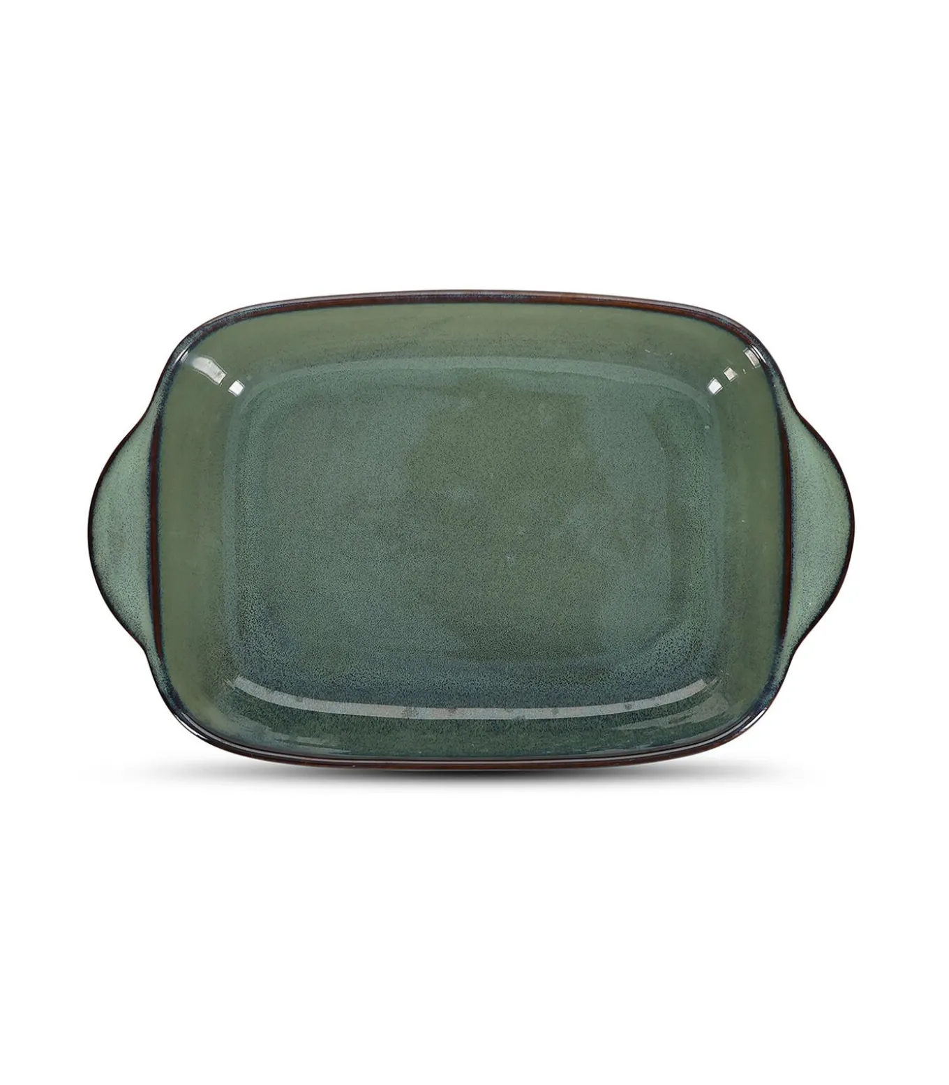 Ovenschaal 32/25,5x20,5xH7cm groen/blauw Meridian