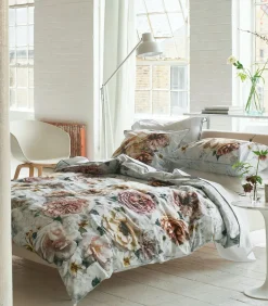 Pahari Tuberose - Dekbedovertrek in katoen perkal met print