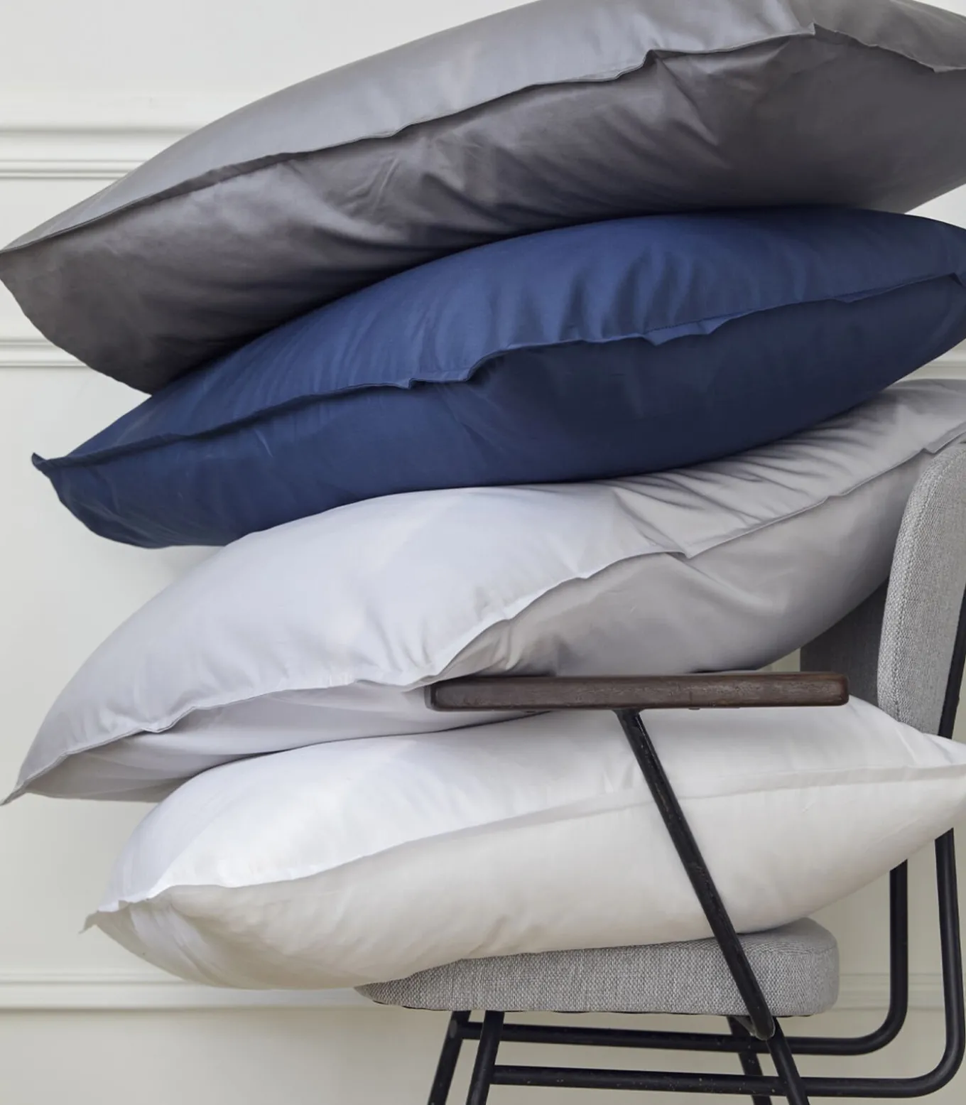 Palazzo - Effen kussensloop in katoen satijn 65x65