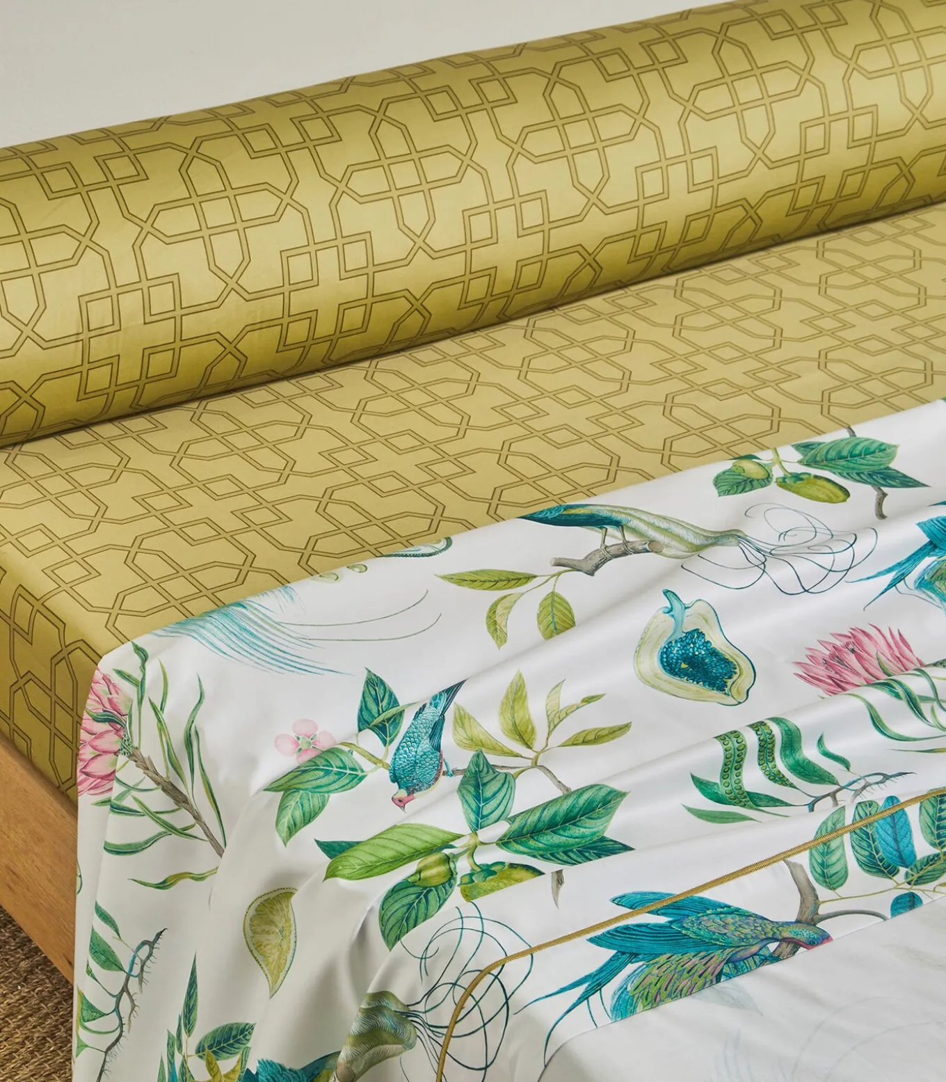 PARADESIA Ocre - Laken Satijn katoen