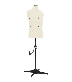 Paspop verstelbaar man maat 37-45 crèmekleurig