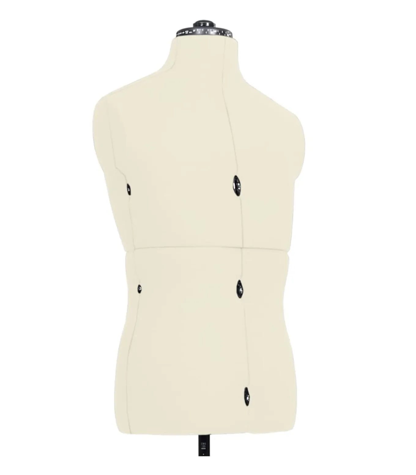 Paspop verstelbaar man maat 37-45 crèmekleurig