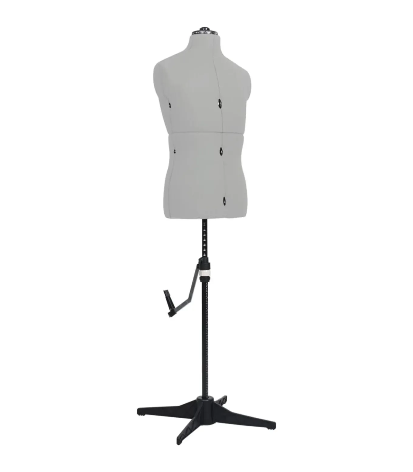 Paspop verstelbaar man maat 37-45 grijs