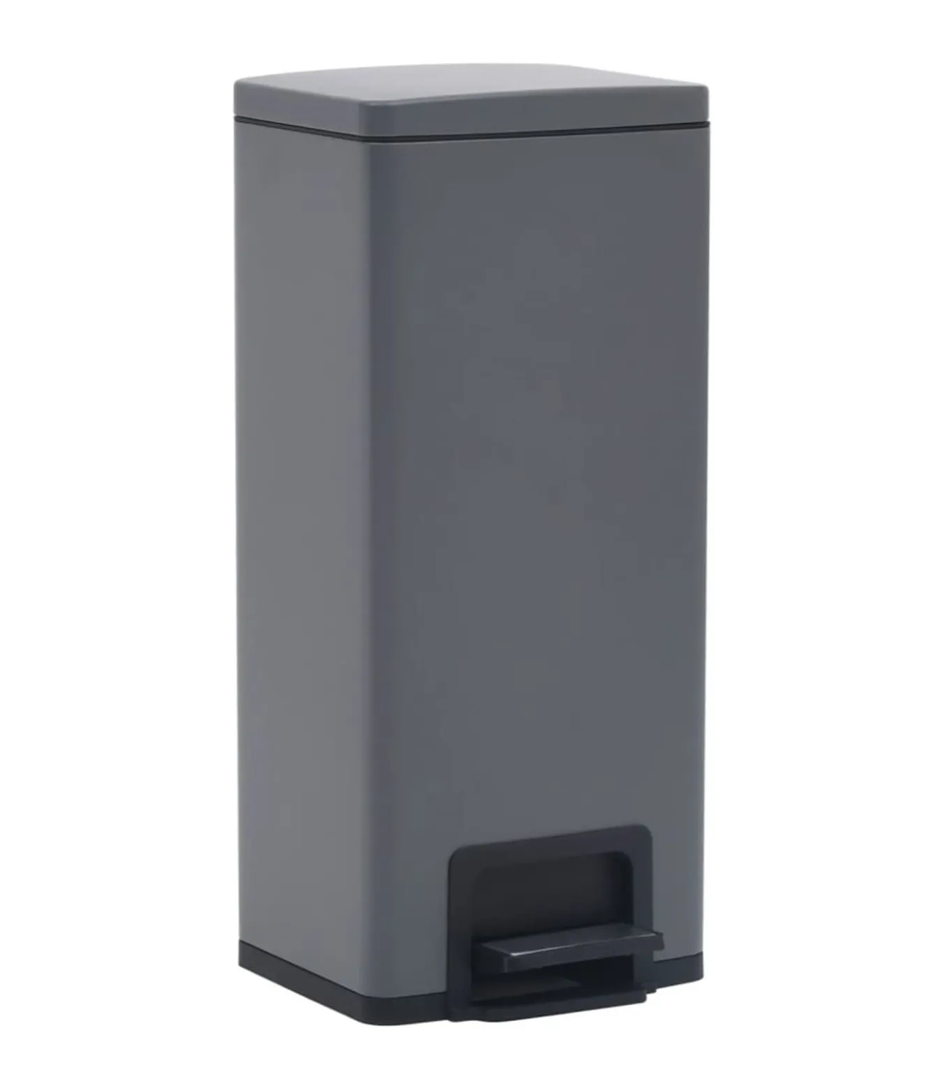 Pedaalemmer met anti-vingerafdruk 30 L RVS grijs