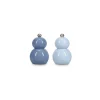 Peper/zoutmolen H12cm blauw Betty - set/2