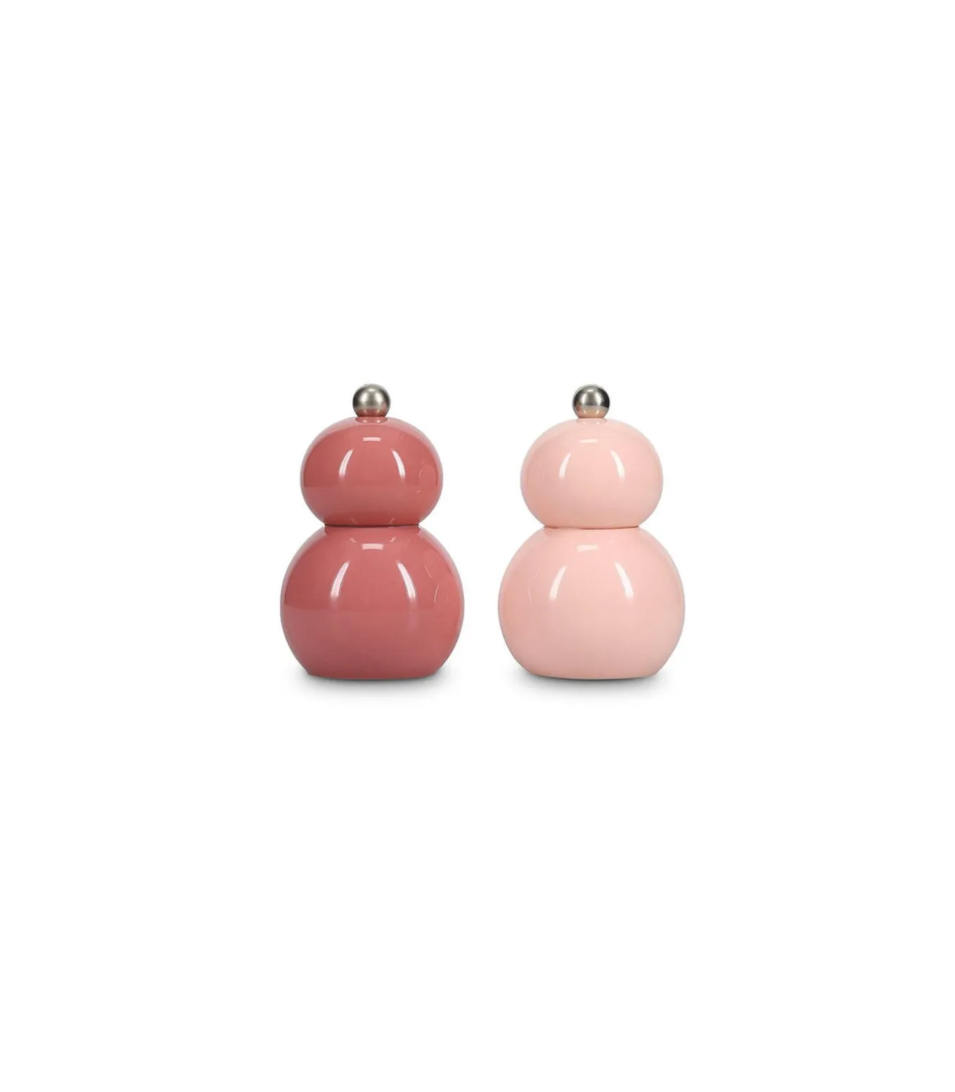 Peper/zoutmolen H12cm roze Betty - set/2