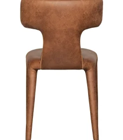 Permit Eetkamerstoelen - Leerlook - Cognac - Set van 6