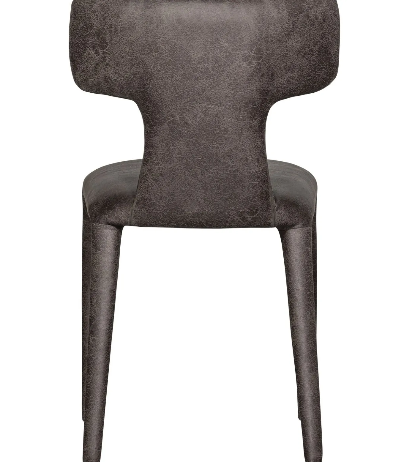 Permit Eetkamerstoelen - Leerlook - Zwart/Grijs - Set van 6