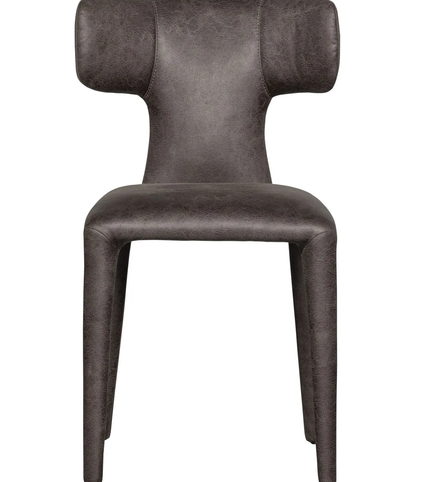 Permit Eetkamerstoelen - Leerlook - Zwart/Grijs - Set van 6