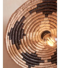 Plafonniere Andros - Naturel/Zwart - Ø45cm