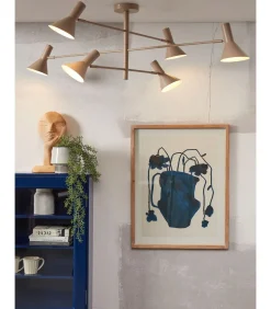 Plafonniere Izmir - Grijs - 124x124x40cm