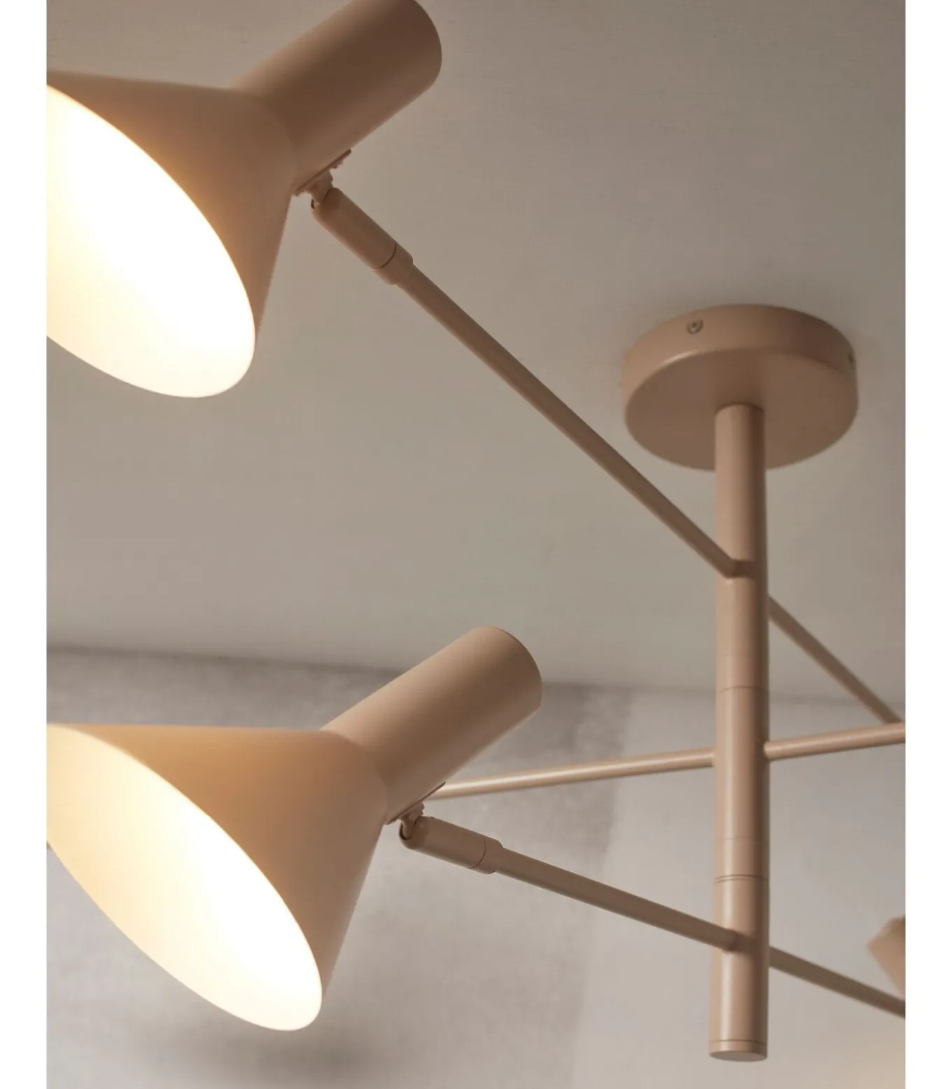 Plafonniere Izmir - Grijs - 124x124x40cm