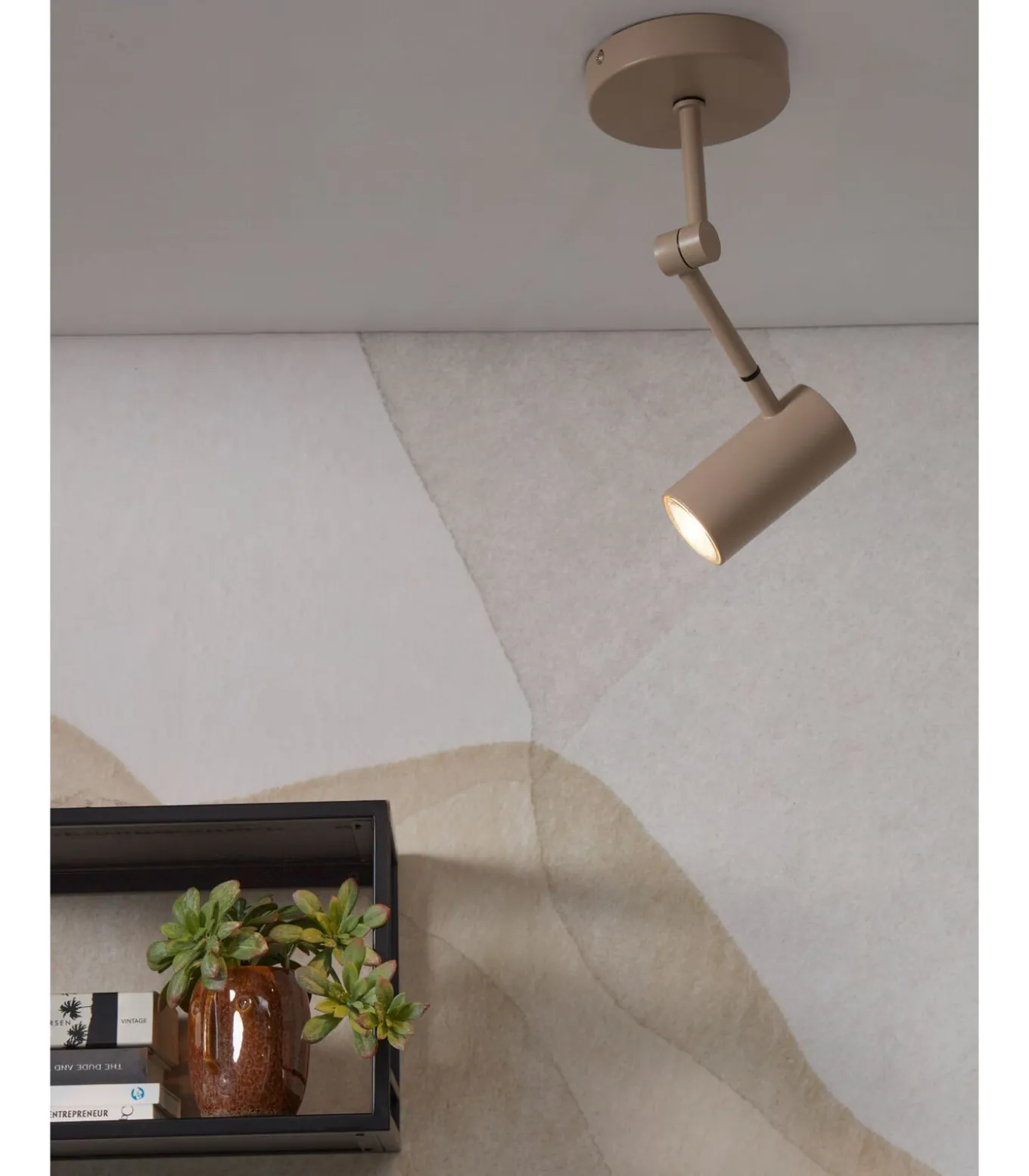 Plafonniere Montreux - Grijs - 11x6x28cm