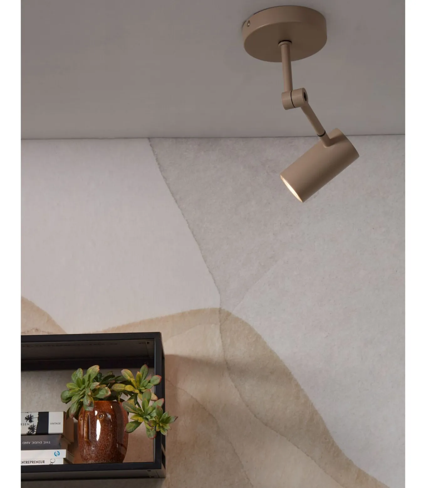 Plafonniere Montreux - Grijs - 11x6x28cm