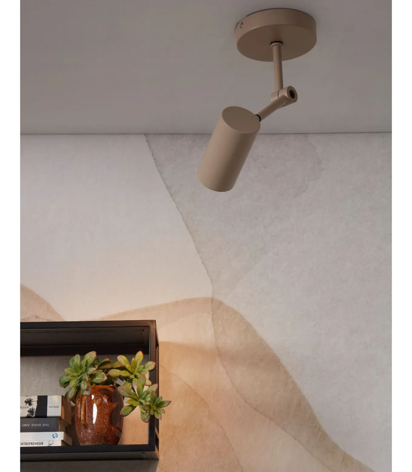 Plafonniere Montreux - Grijs - 11x6x28cm