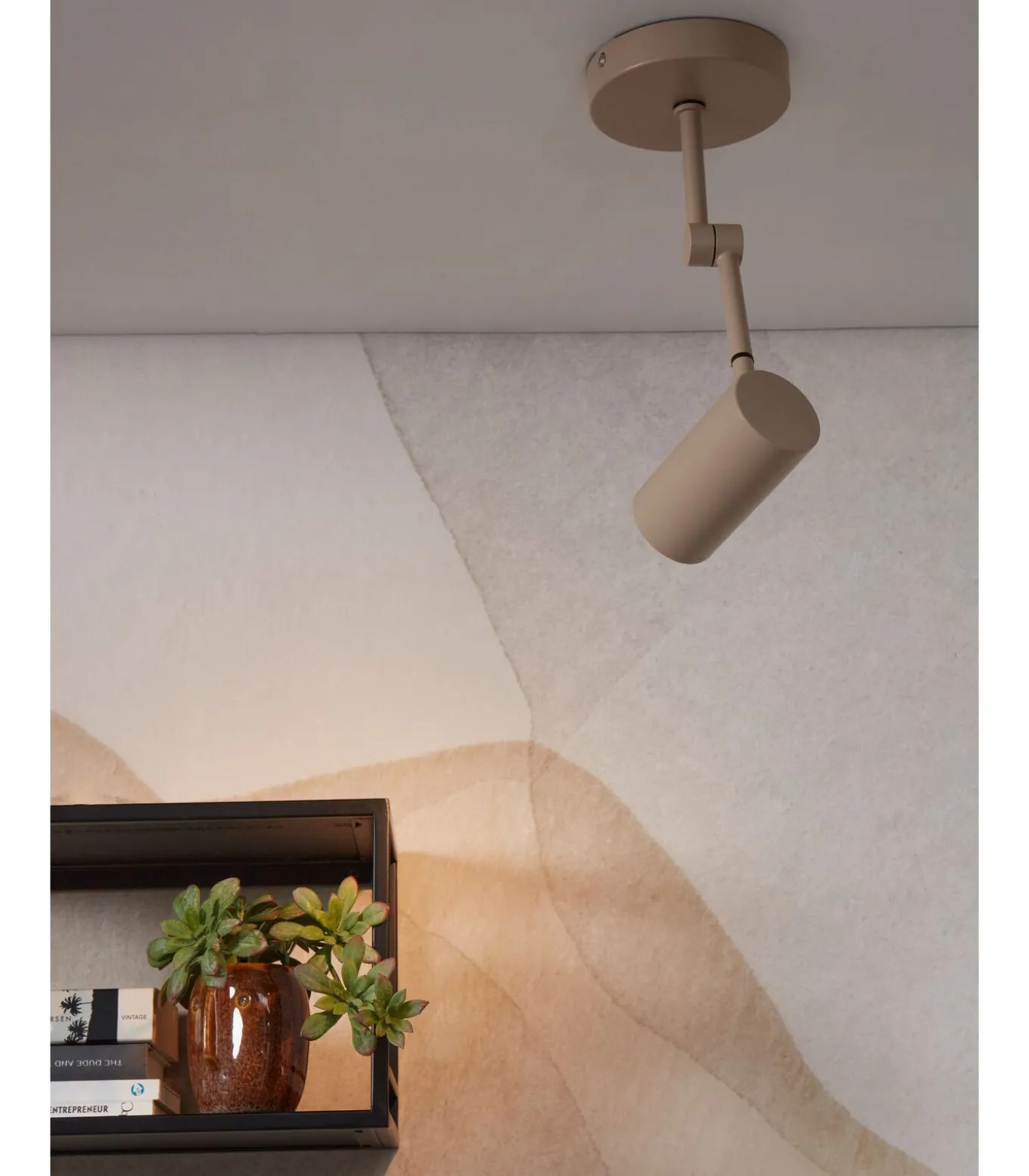 Plafonniere Montreux - Grijs - 11x6x28cm