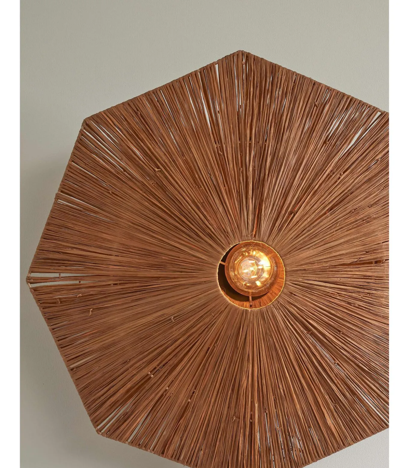 Plafonniere Panama - Bruin - 65x65x7cm