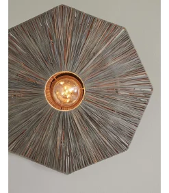 Plafonniere Panama - Donker grijs - 45x45x5cm