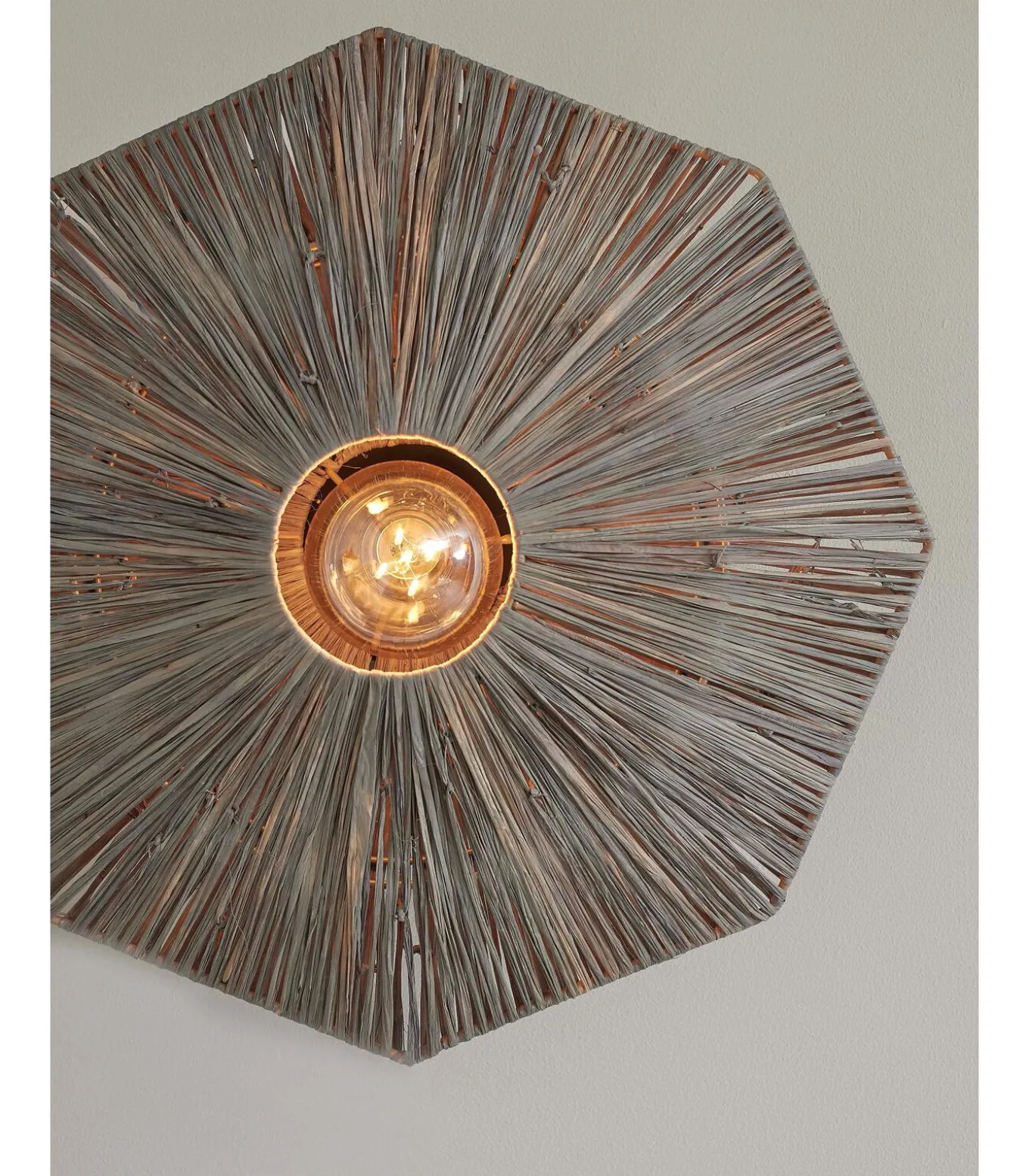 Plafonniere Panama - Donker grijs - 45x45x5cm