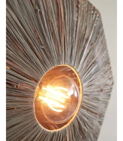 Plafonniere Panama - Donker grijs - 45x45x5cm