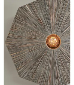 Plafonniere Panama - Donker grijs - 65x65x7cm