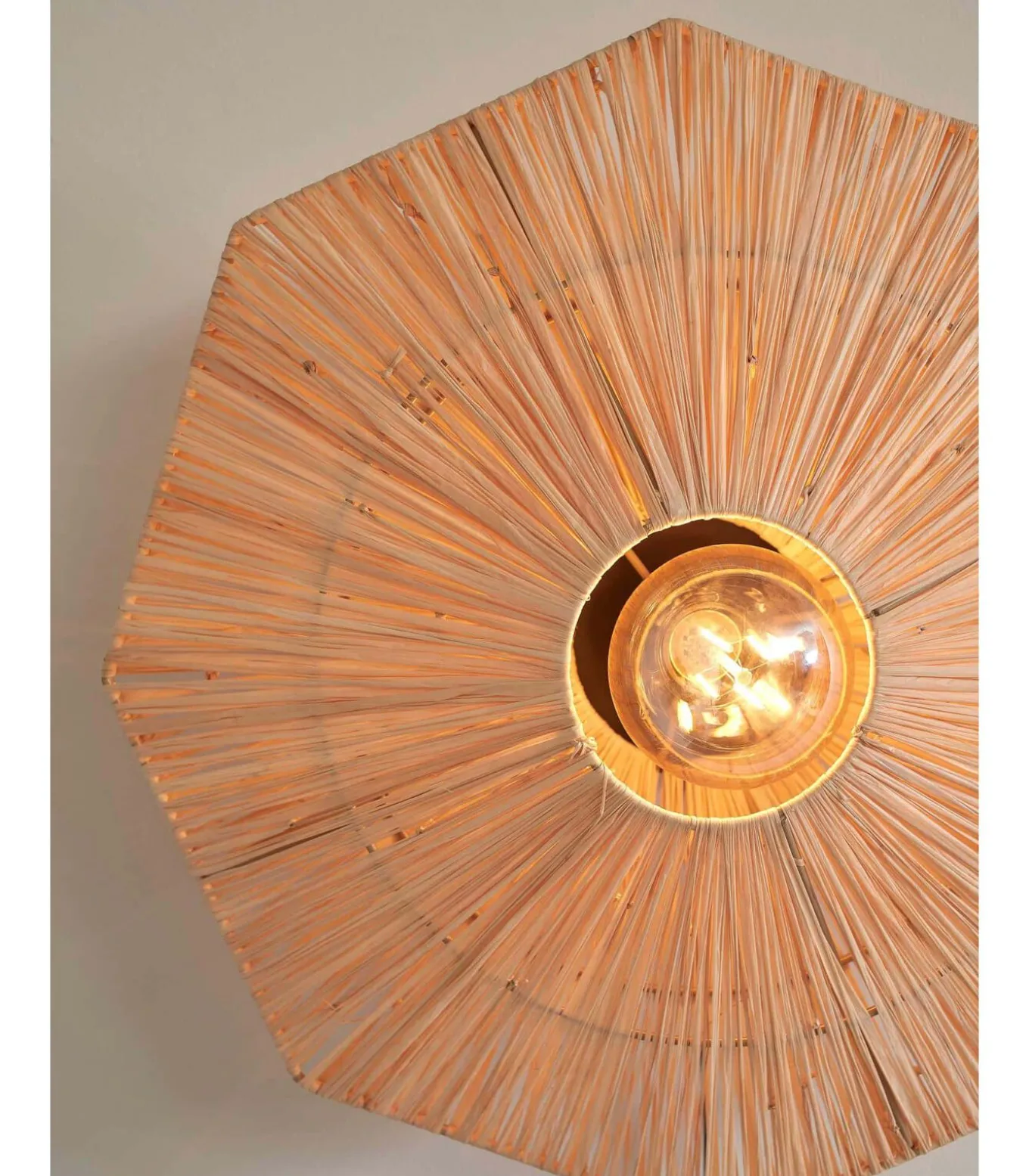 Plafonniere Panama - Naturel - 45x45x5cm