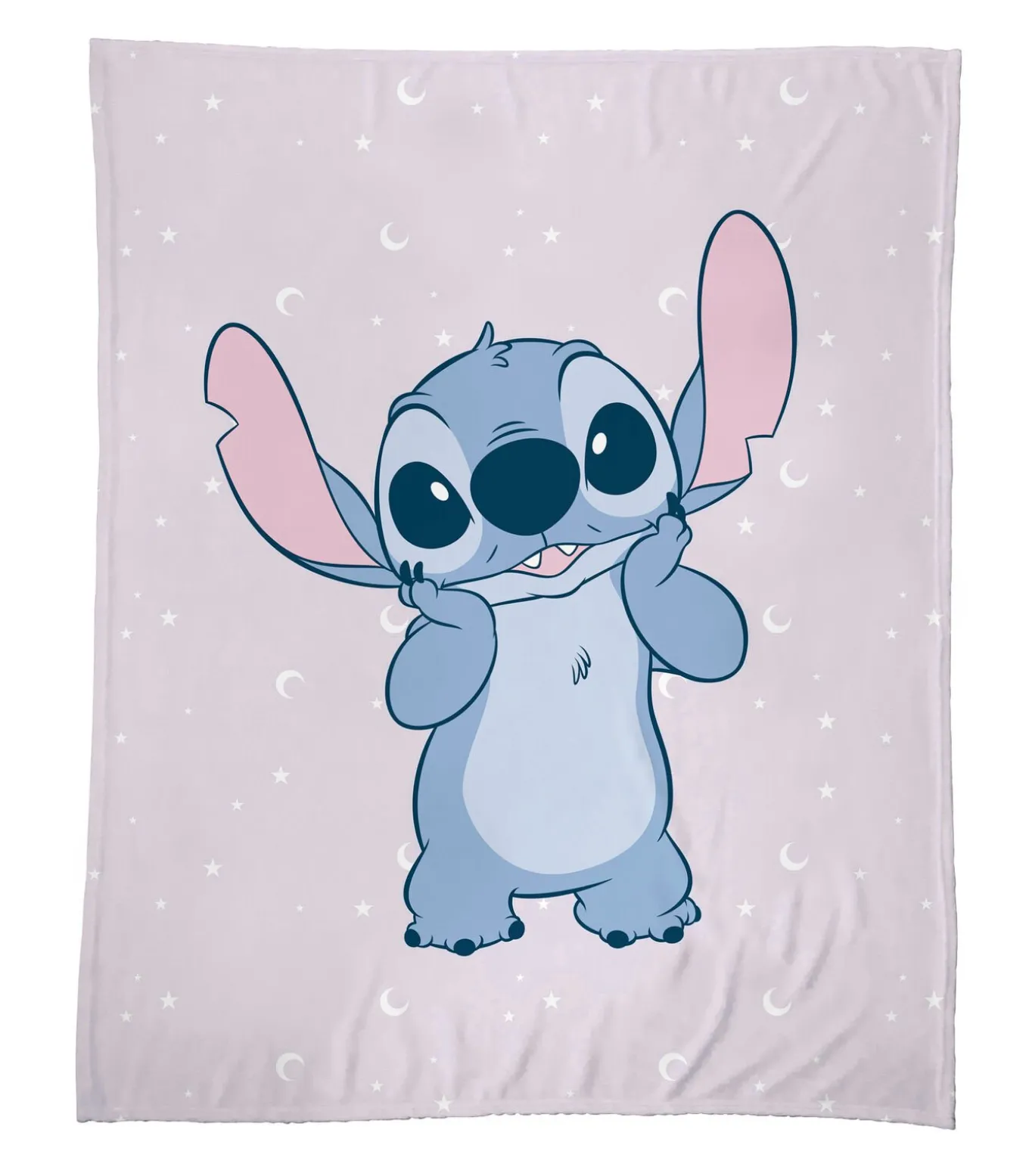 Plaid met print 100% polyester, DISNEY HOME STITCH HAPPY