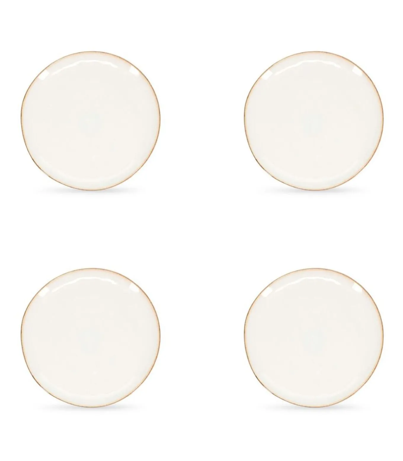 Plat bord 28cm coupe wit Artisan - (x4)