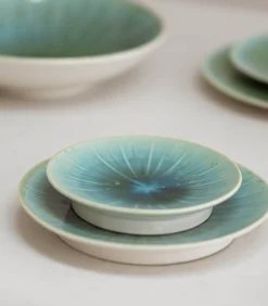 Plat bord 21cm turquoise Eclipse - (x4)