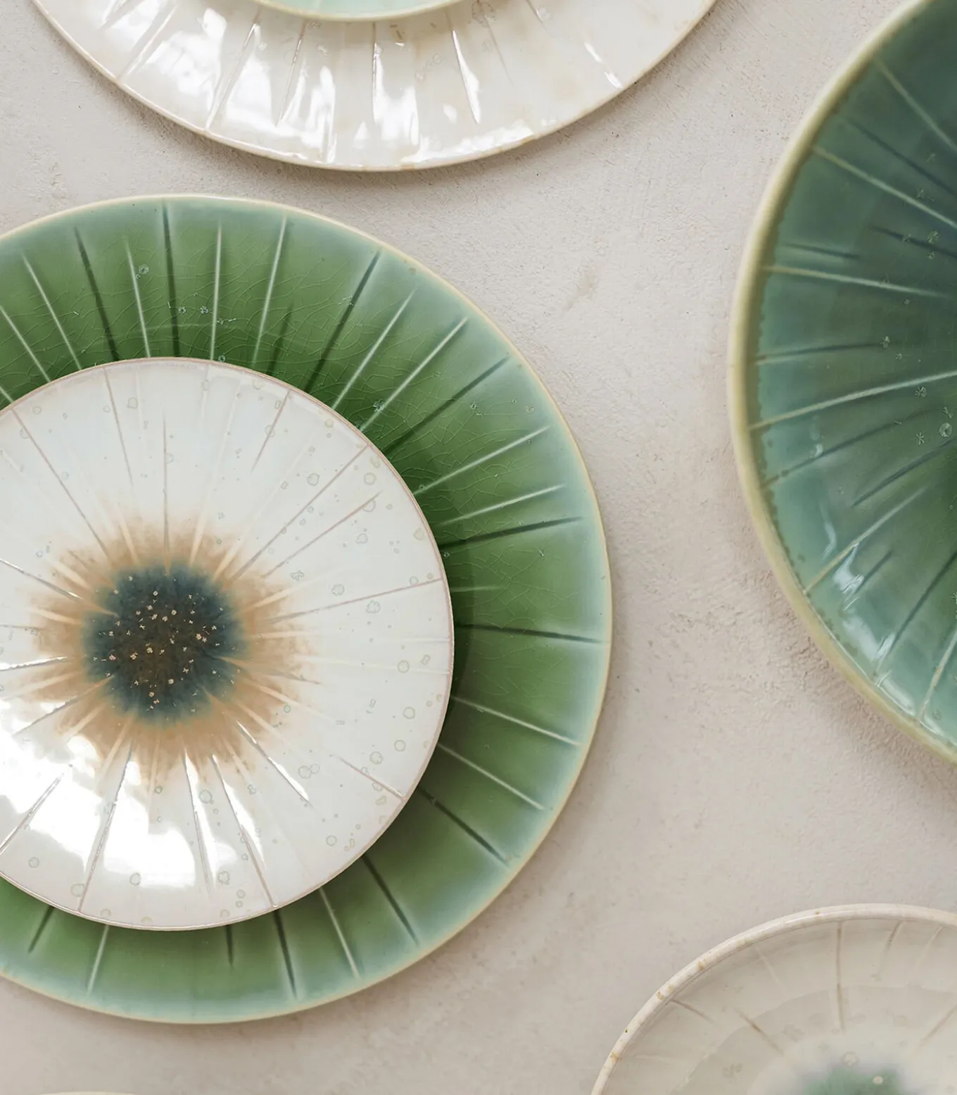 Plat bord 28cm turquoise Eclipse - (x4)