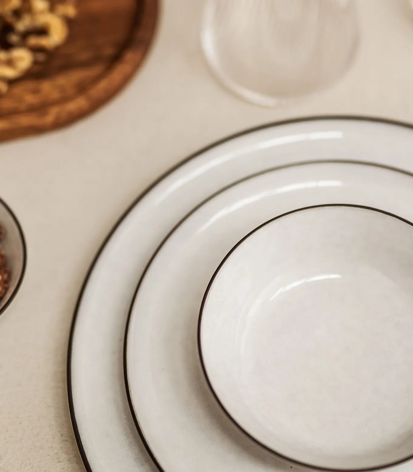 Plat bord 20cm wit Fina - (x4)