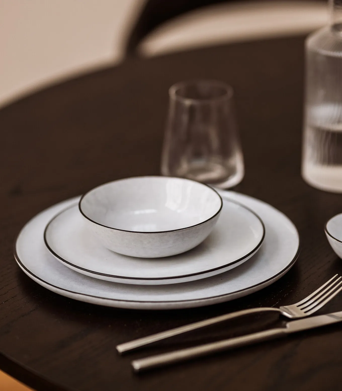 Plat bord 20cm wit Fina - (x4)