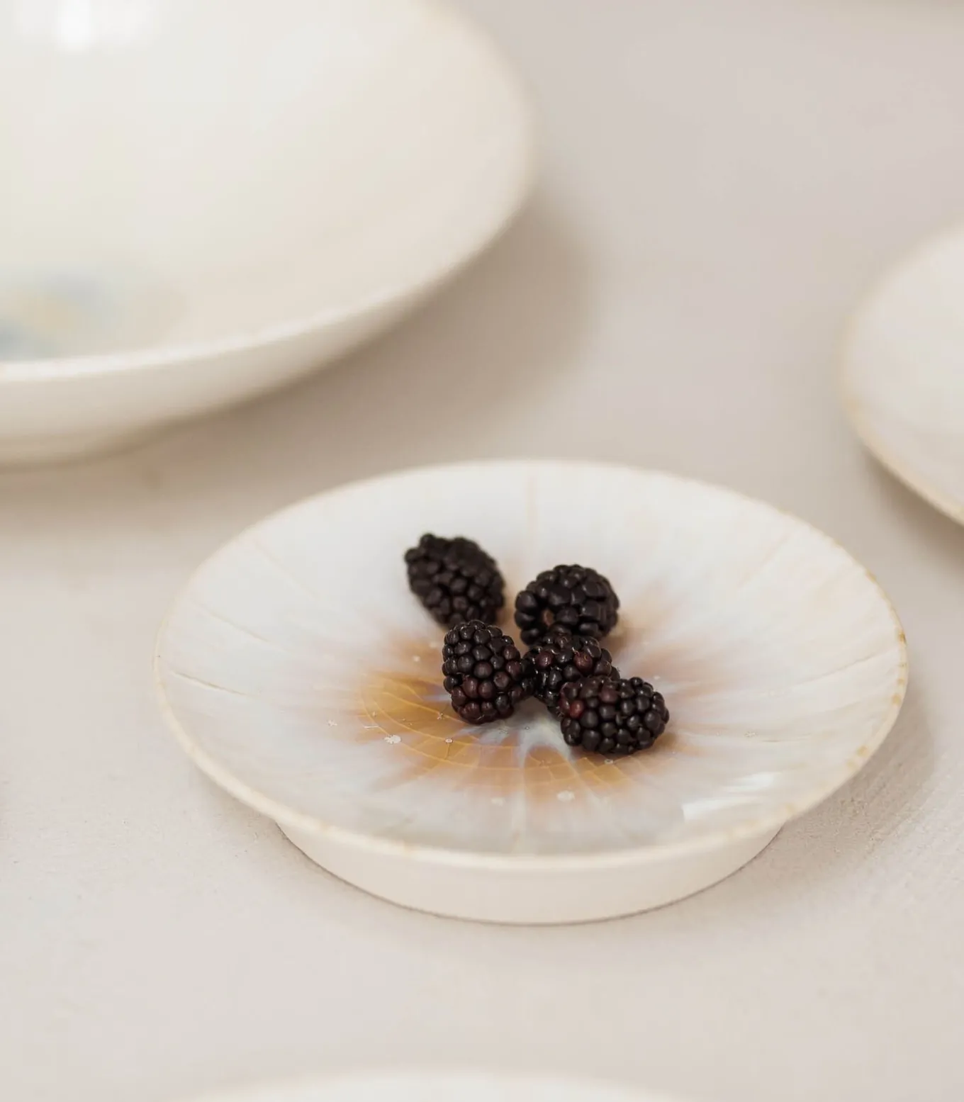 Plat bord 18xH3,5cm wit Eclipse - (x4)