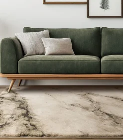 Platgeweven tapijt woonkamer en slaapkamer CRUST