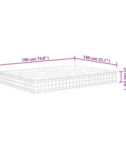 Pocketveringmatras middelhard-hard 140x190 cm
