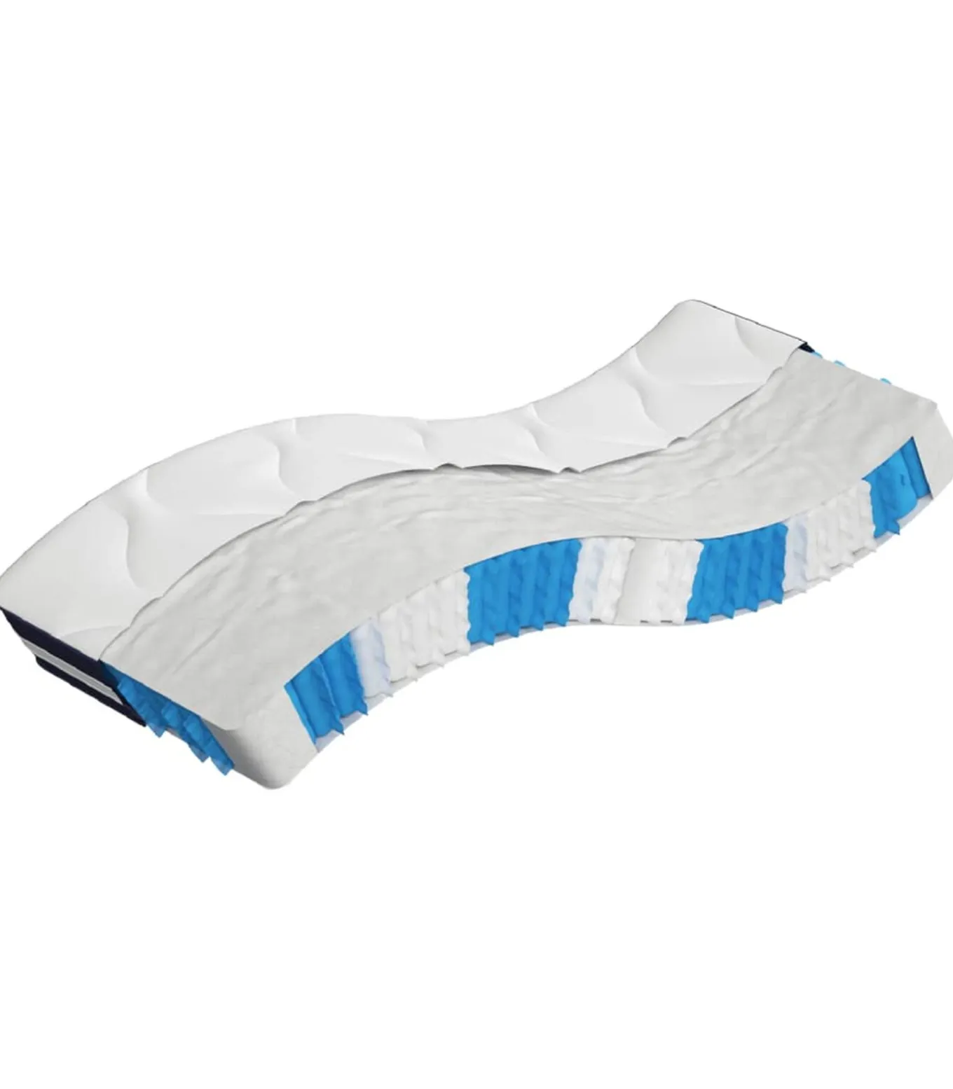 Pocketveringmatras middelhard-hard 80x200 cm